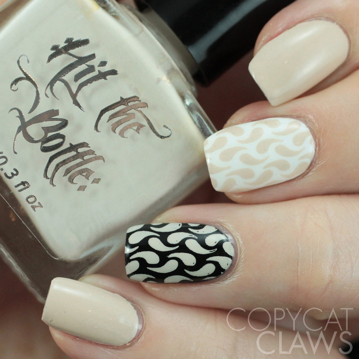 Hit the Bottle &quot;Whiskey Latte&quot; Stamping Polish