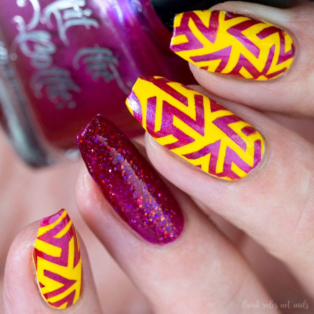 Hit the Bottle "Your Fuchsia Looks Bright" Stamping Polish