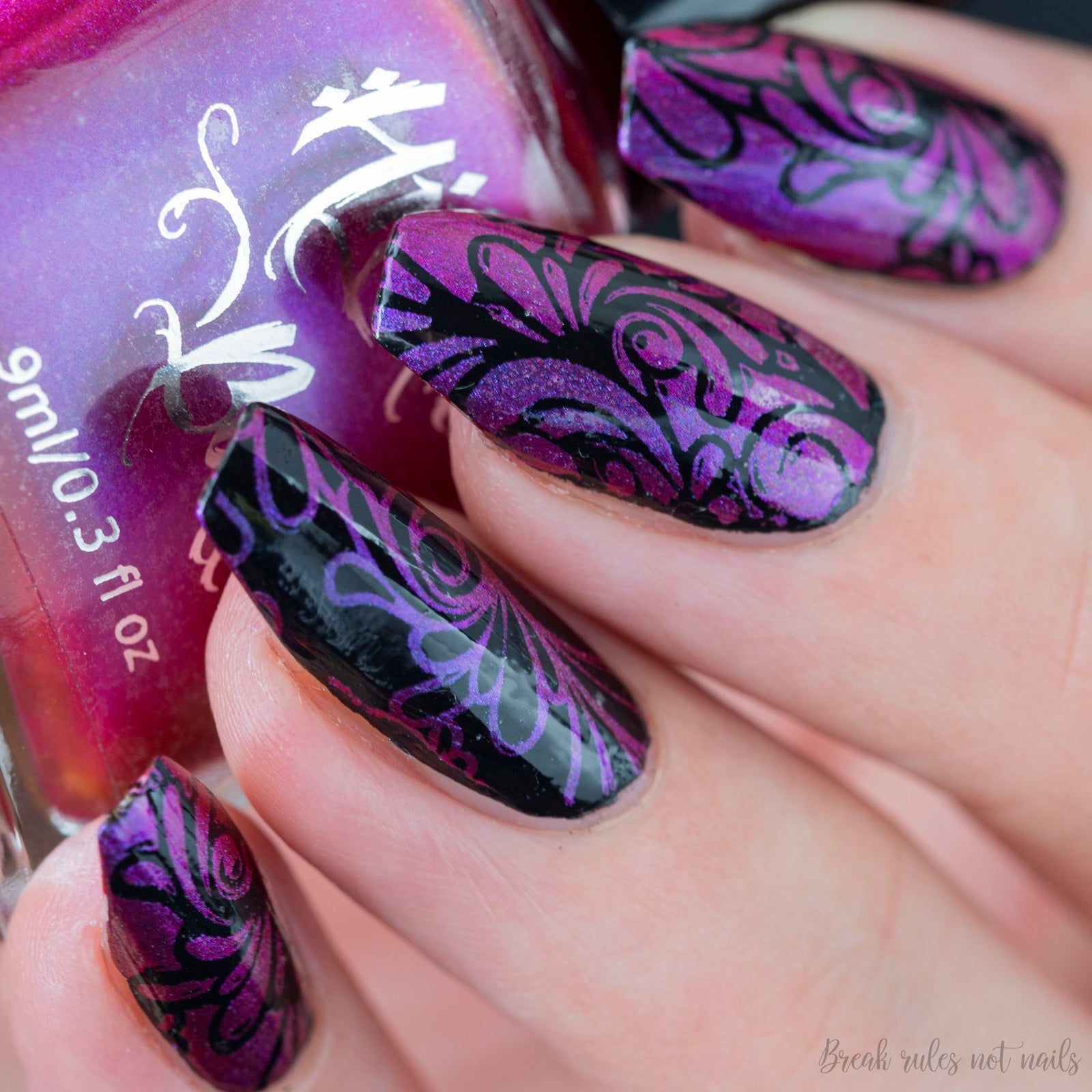 Hit the Bottle "Your Fuchsia Looks Bright" Stamping Polish