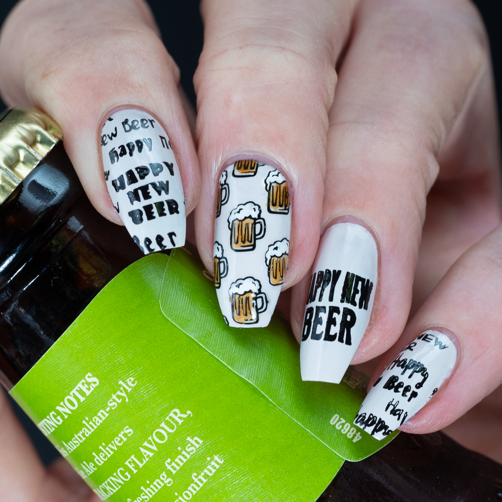 Hit the Bottle- Stamping Plate- Bah Humbug 02