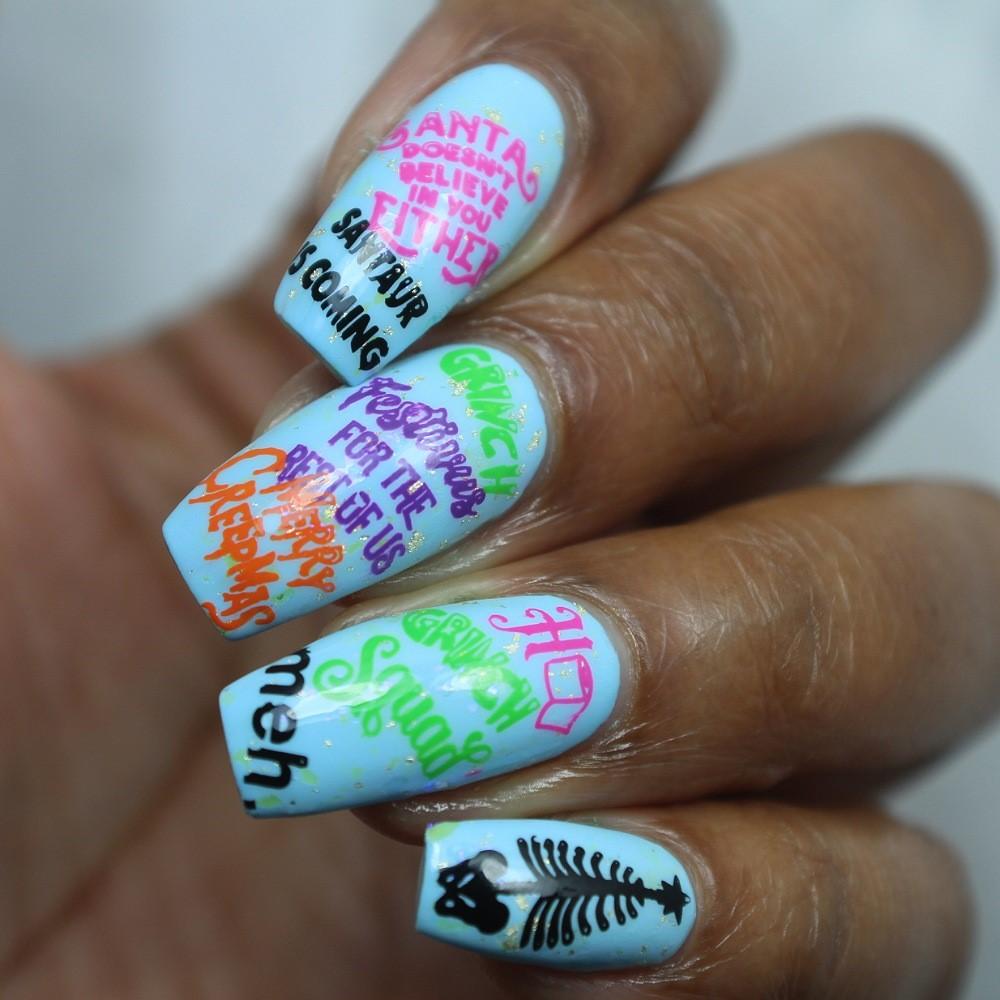 Hit the Bottle- Stamping Plate- Bah Humbug 03