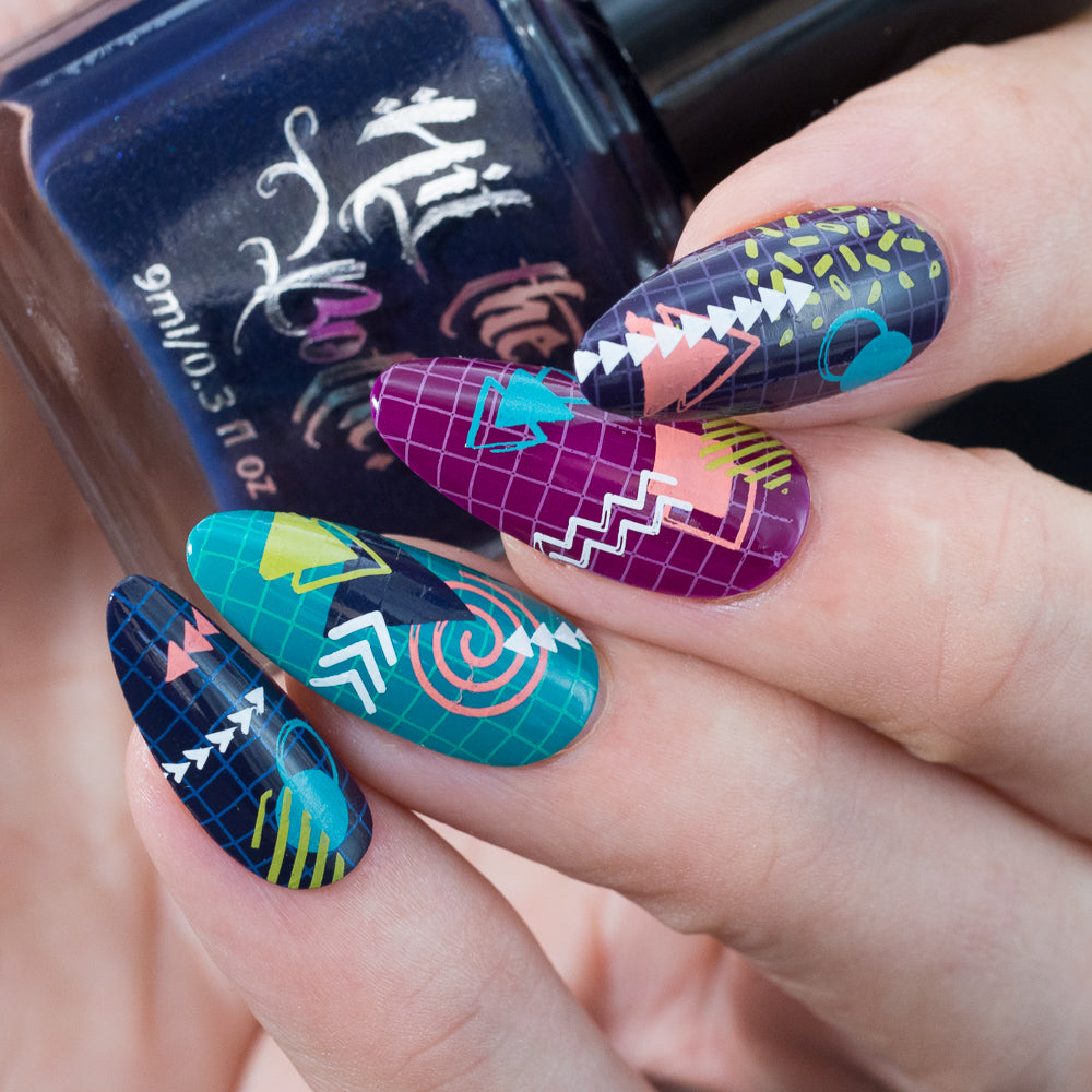 Hit the Bottle- Stamping Plate- Retro Patterns 80's and 90's