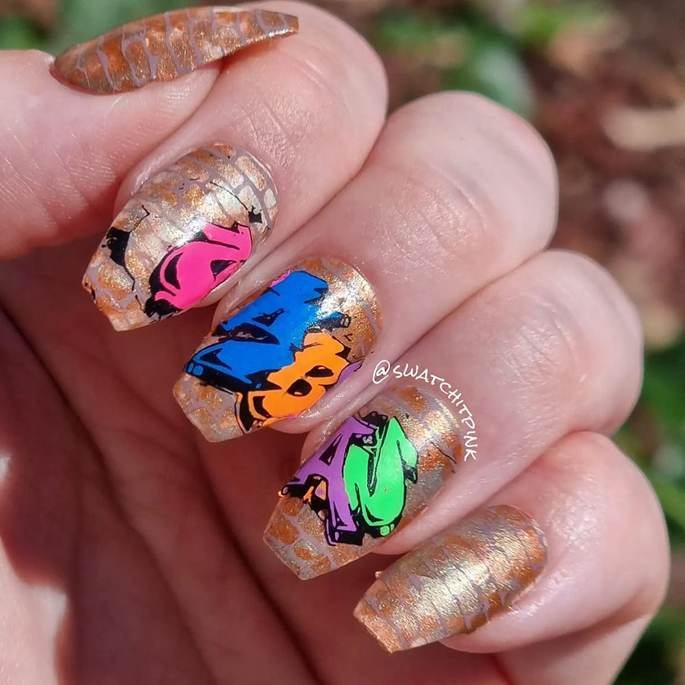 Hit the Bottle- Stamping Plate- Urban Wild Style