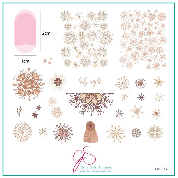 Clear Jelly Stamper- C-57- Holy Night