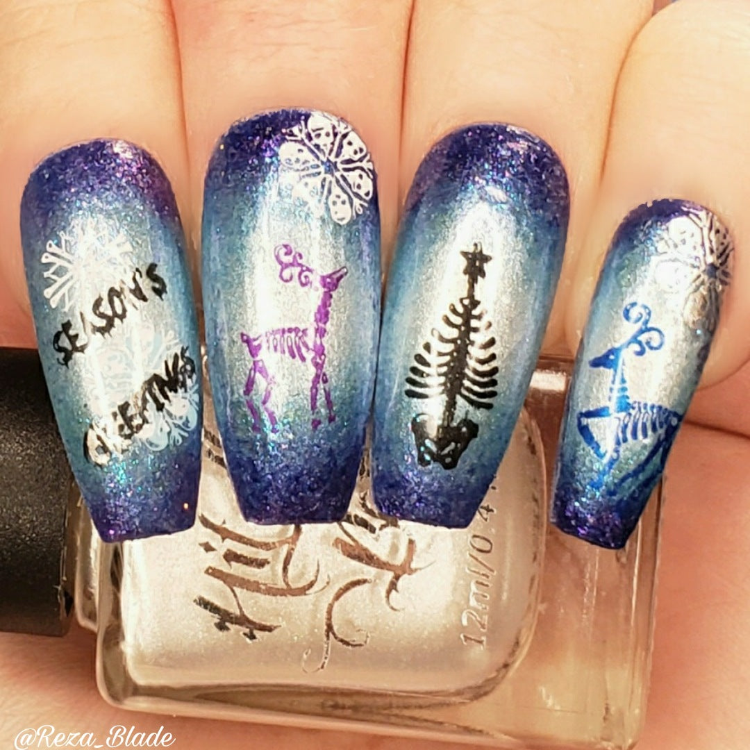 Hit the Bottle- Stamping Plate- Bah Humbug 03