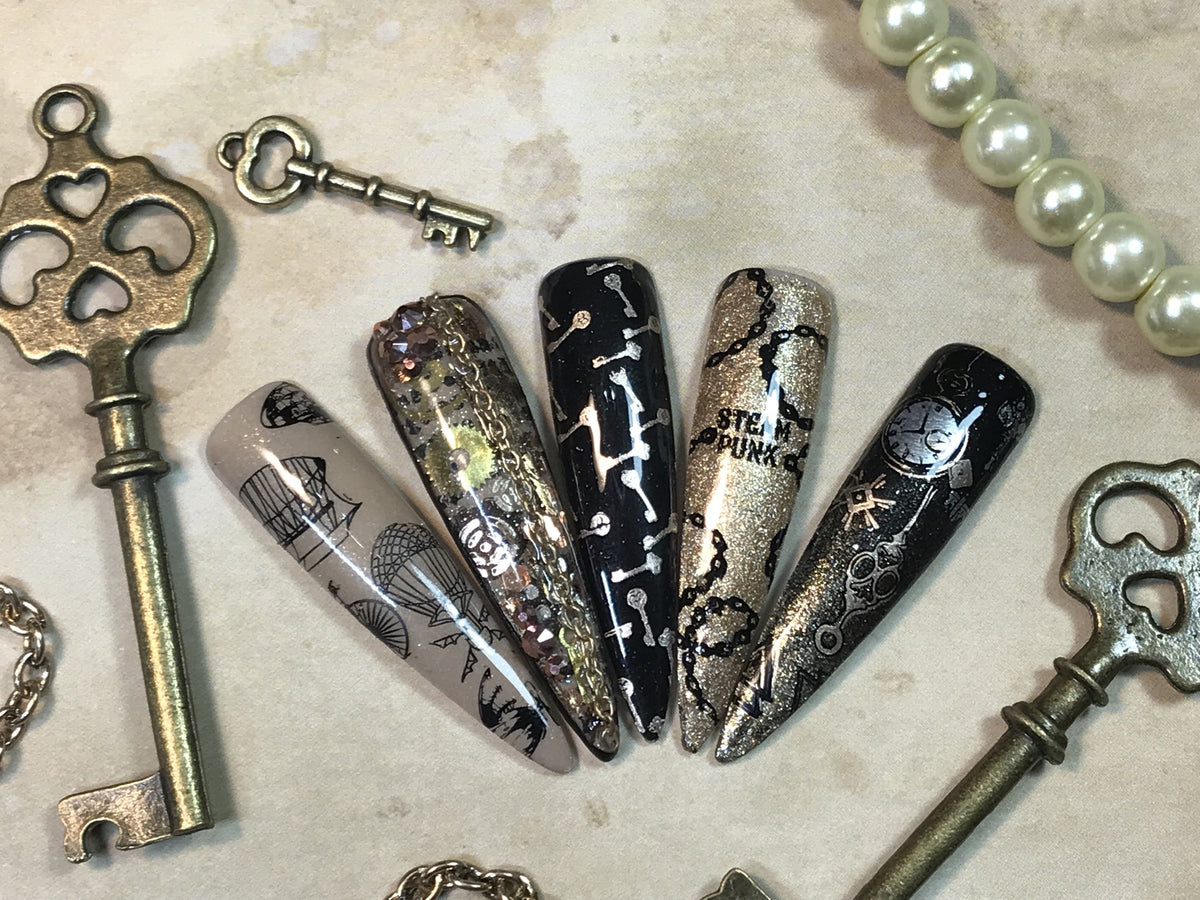 Clear Jelly Stamper- LC-46- Vintage Steampunk