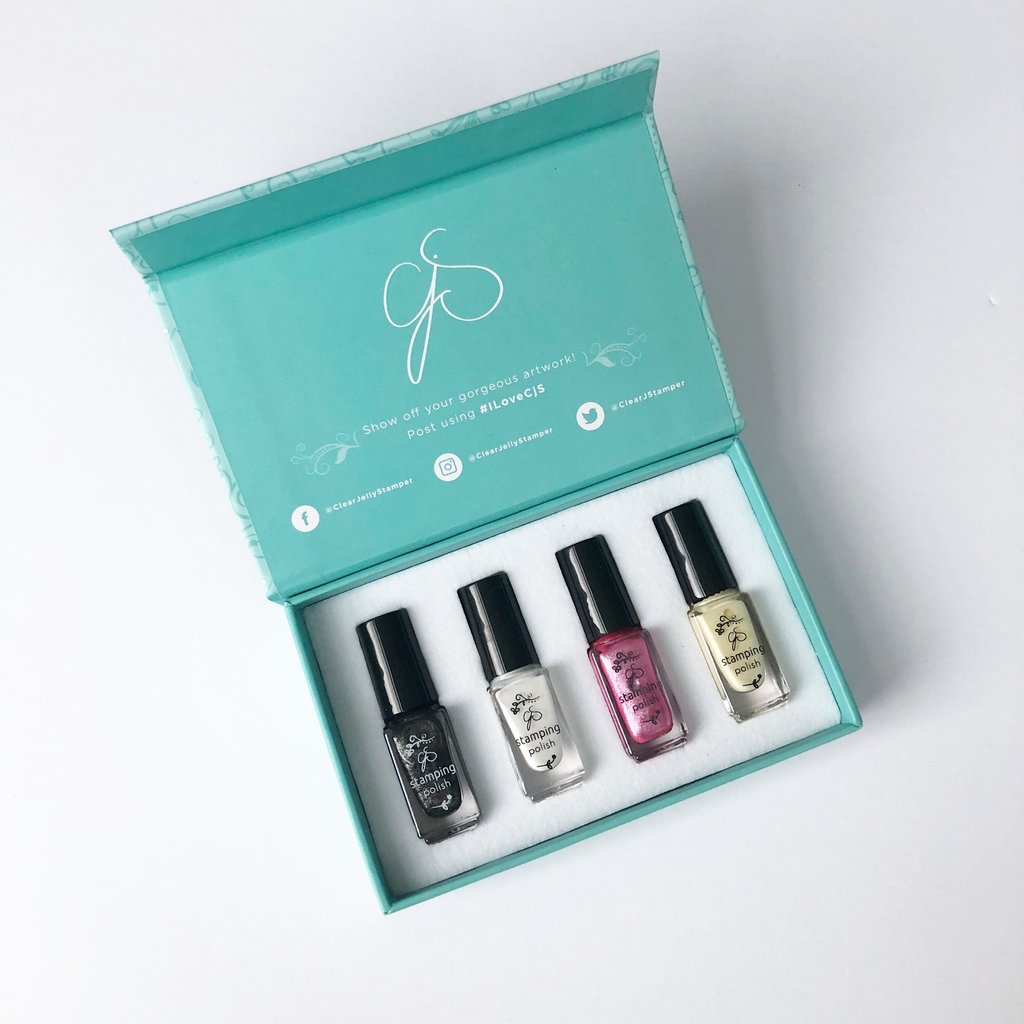 Clear Jelly Stamper- Stamping Polish- Lover&#39;s Lane Kit (4 colors)