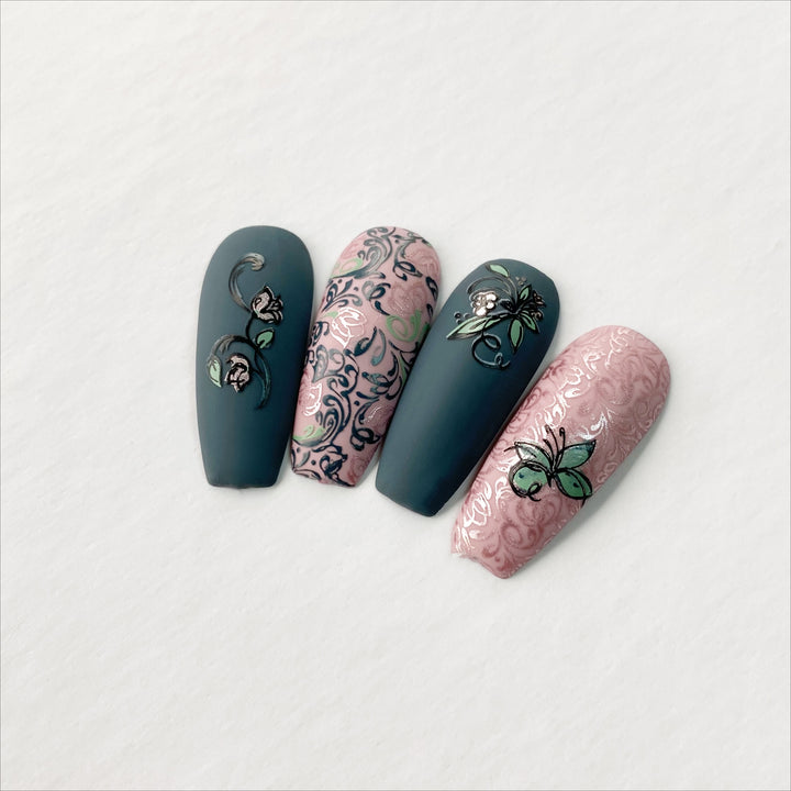 Clear Jelly Stamper- CjS-248- Name that Plate (Garden Swirl)