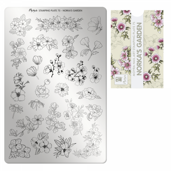 Moyra Stamping Plate 075- Norka&#39;s Garden