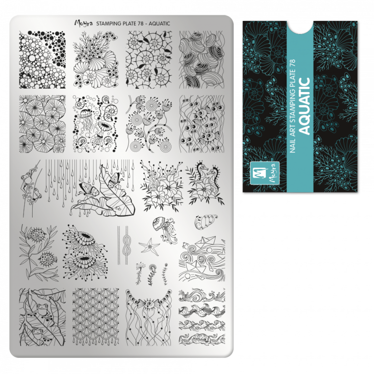 Moyra Stamping Plate 078- Aquatic