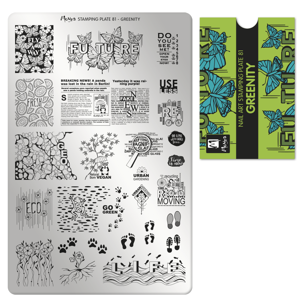 Moyra Stamping Plate 081- Greenity
