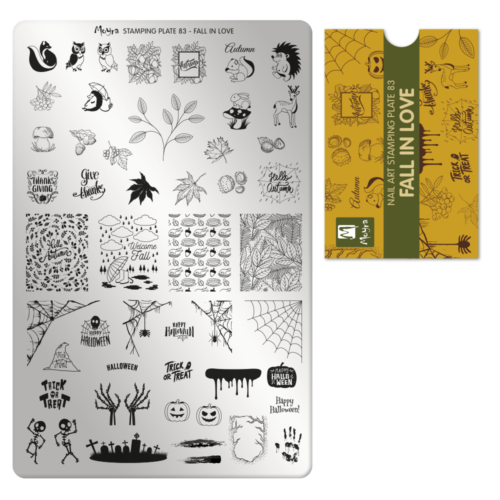 Moyra Stamping Plate 083- Fall in Love