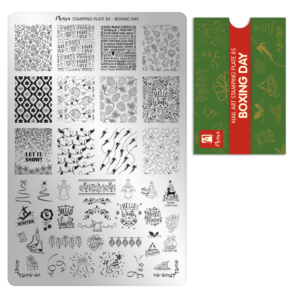 Moyra Stamping Plate 085- Boxing Day