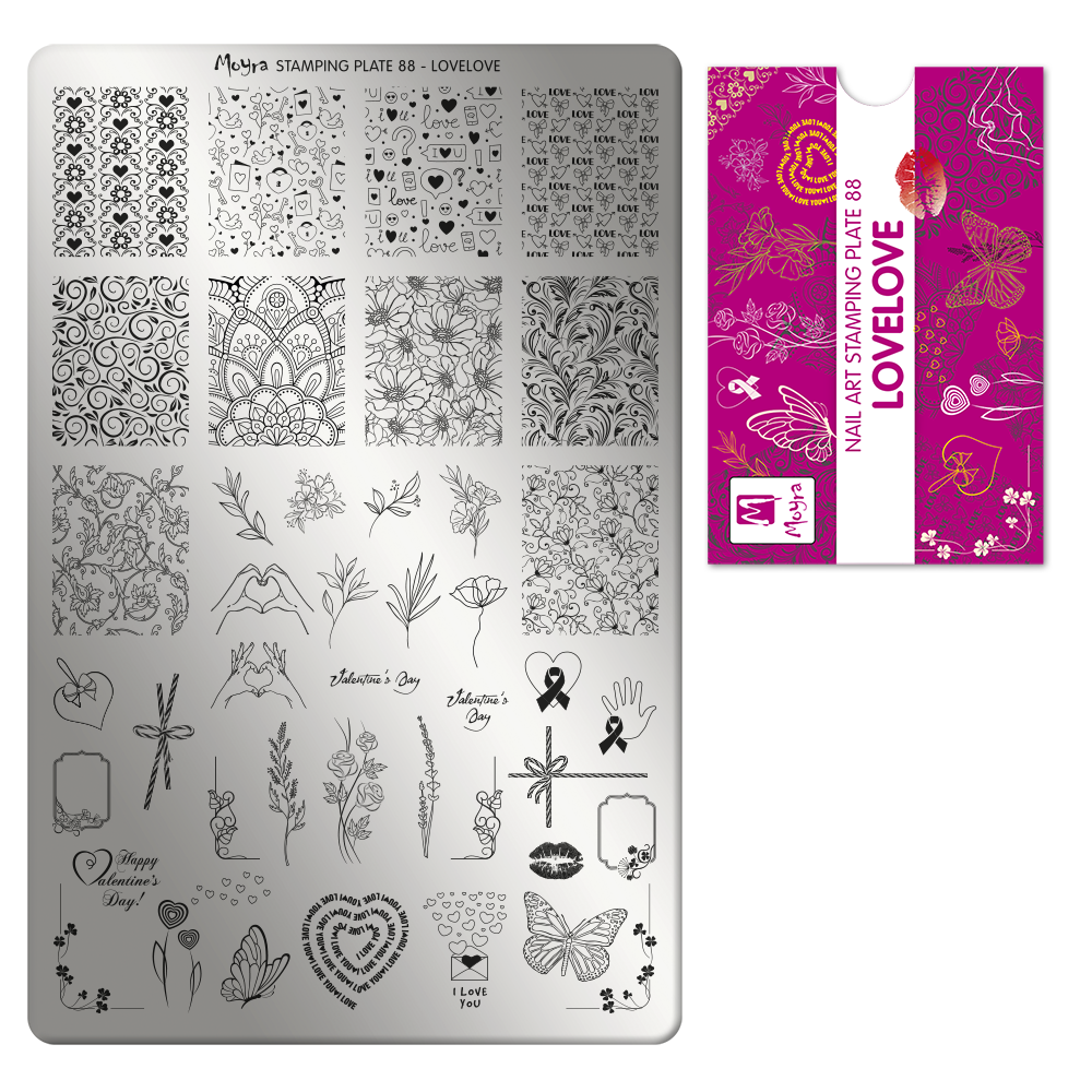 Moyra Stamping Plate 088- LoveLove