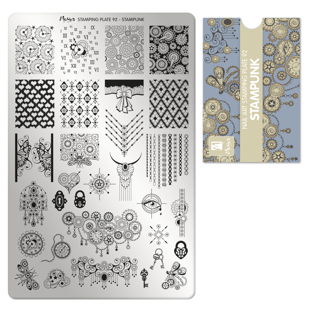 Moyra Stamping Plate 092- Steampunk