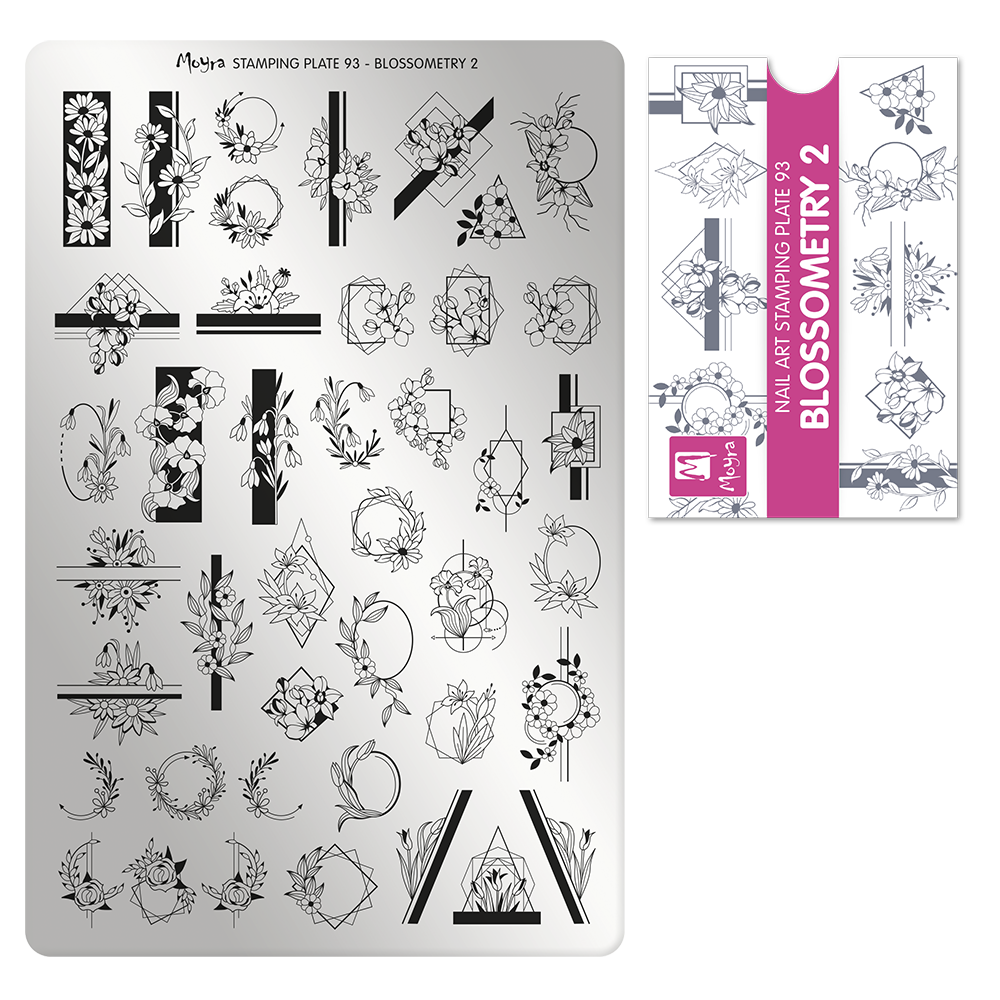 Moyra Stamping Plate 093- Blossometry 2