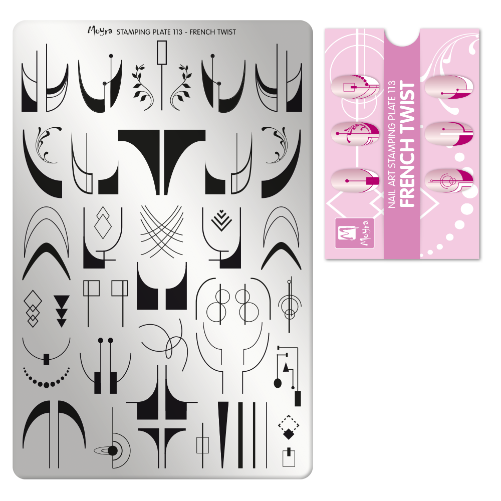 Moyra Stamping Plate 113- French Twist