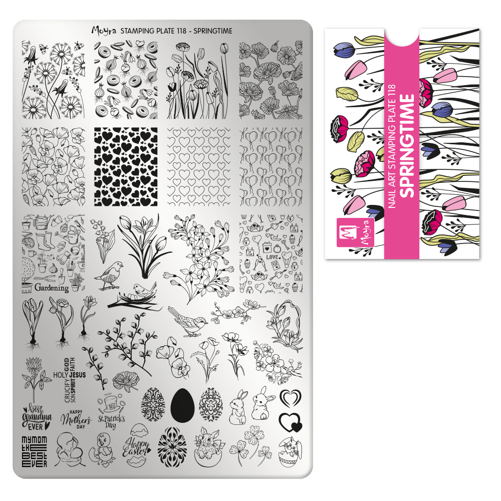 Moyra Stamping Plate 118- Springtime