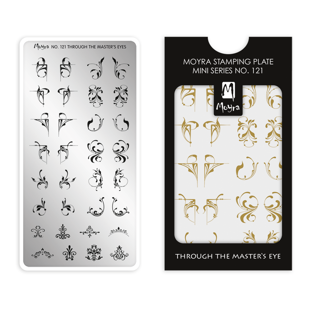Moyra Mini Stamping Plate 121- Through the Master's Eye