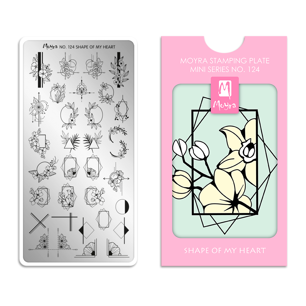 Moyra Mini Stamping Plate 124- Shape of My Heart