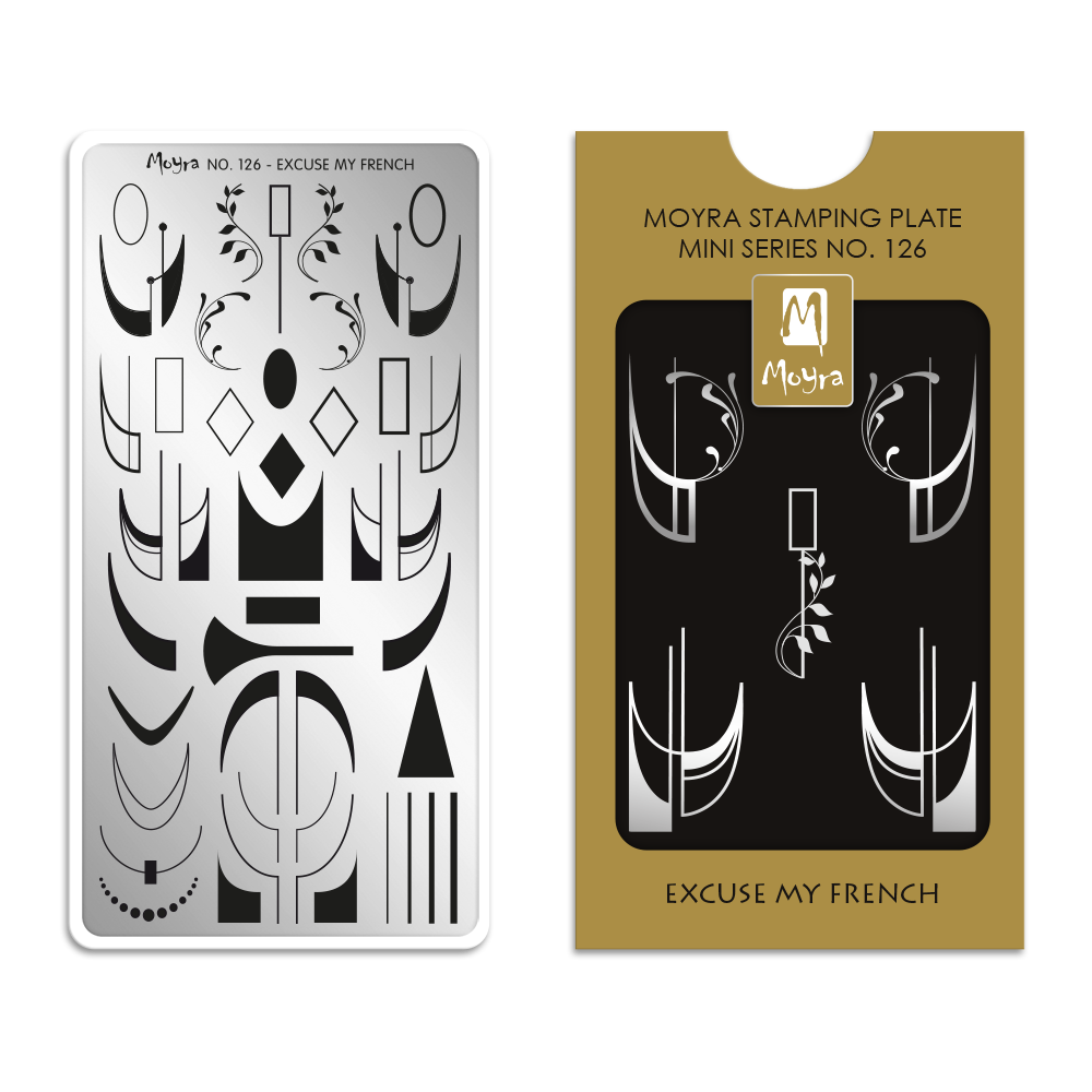 Moyra Mini Stamping Plate 126- Excuse My French