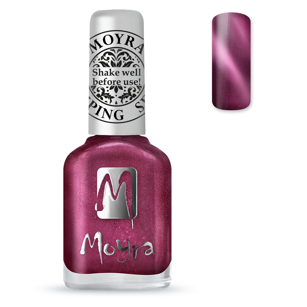 Moyra Stamping Nail Polish- SP 32 (Cat Eye Magnetic Red)