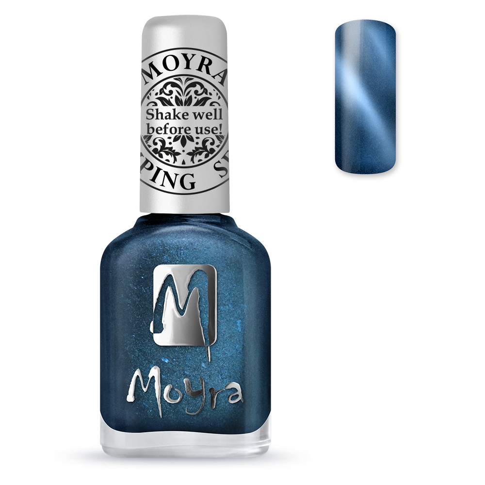 Moyra Stamping Nail Polish- SP 33 (Cat Eye Magnetic Blue)