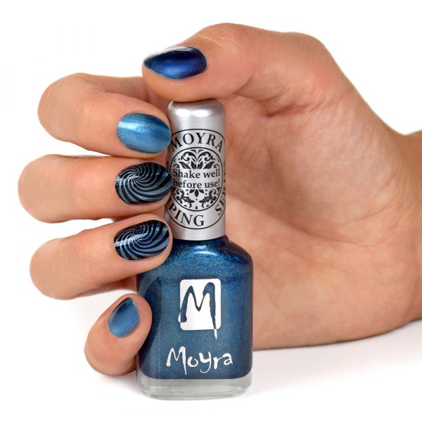 Moyra Stamping Nail Polish- SP 33 (Cat Eye Magnetic Blue)