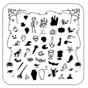 Clear Jelly Stamper- H-38- Haunted Doodle