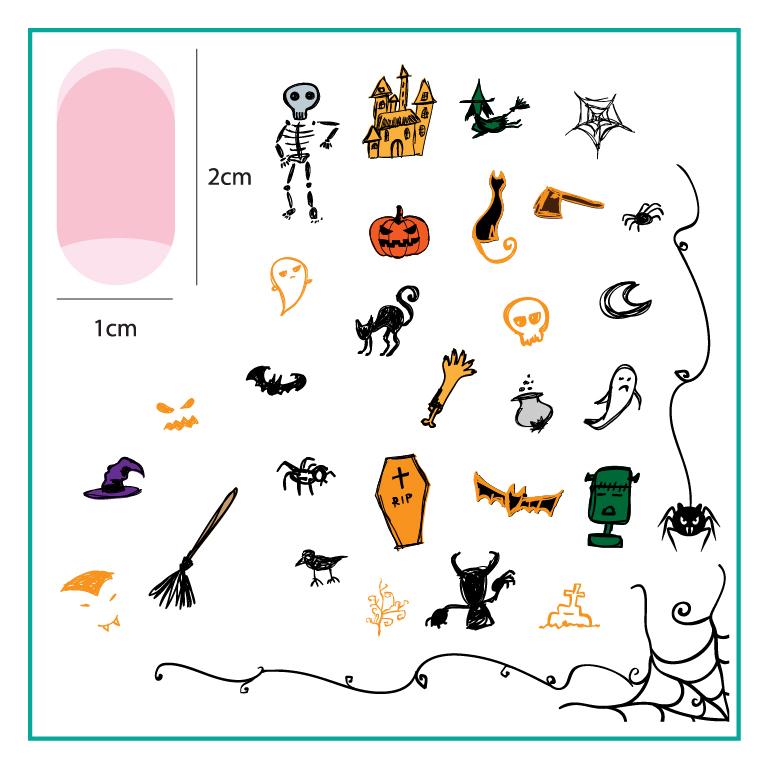 Clear Jelly Stamper- H-38- Haunted Doodle