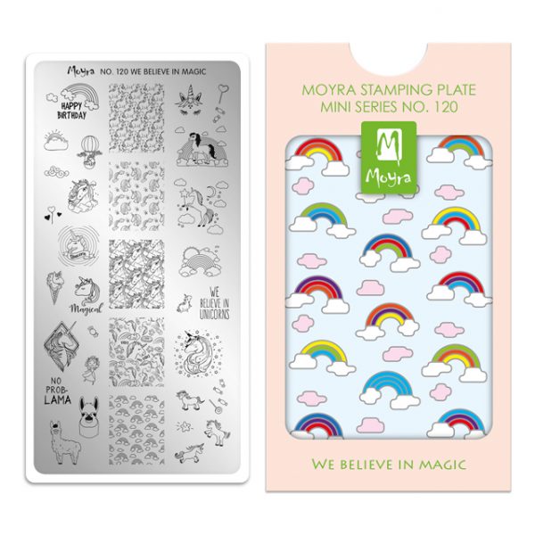 Moyra Mini Stamping Plate 120- We Believe in Magic
