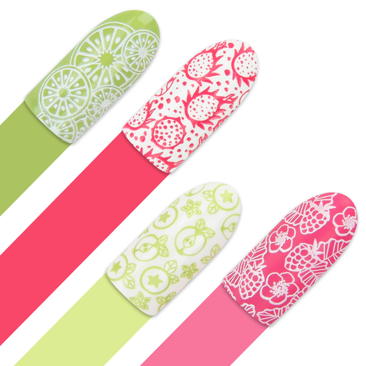 Moyra Stamping Plate 090- Dragon Fruits