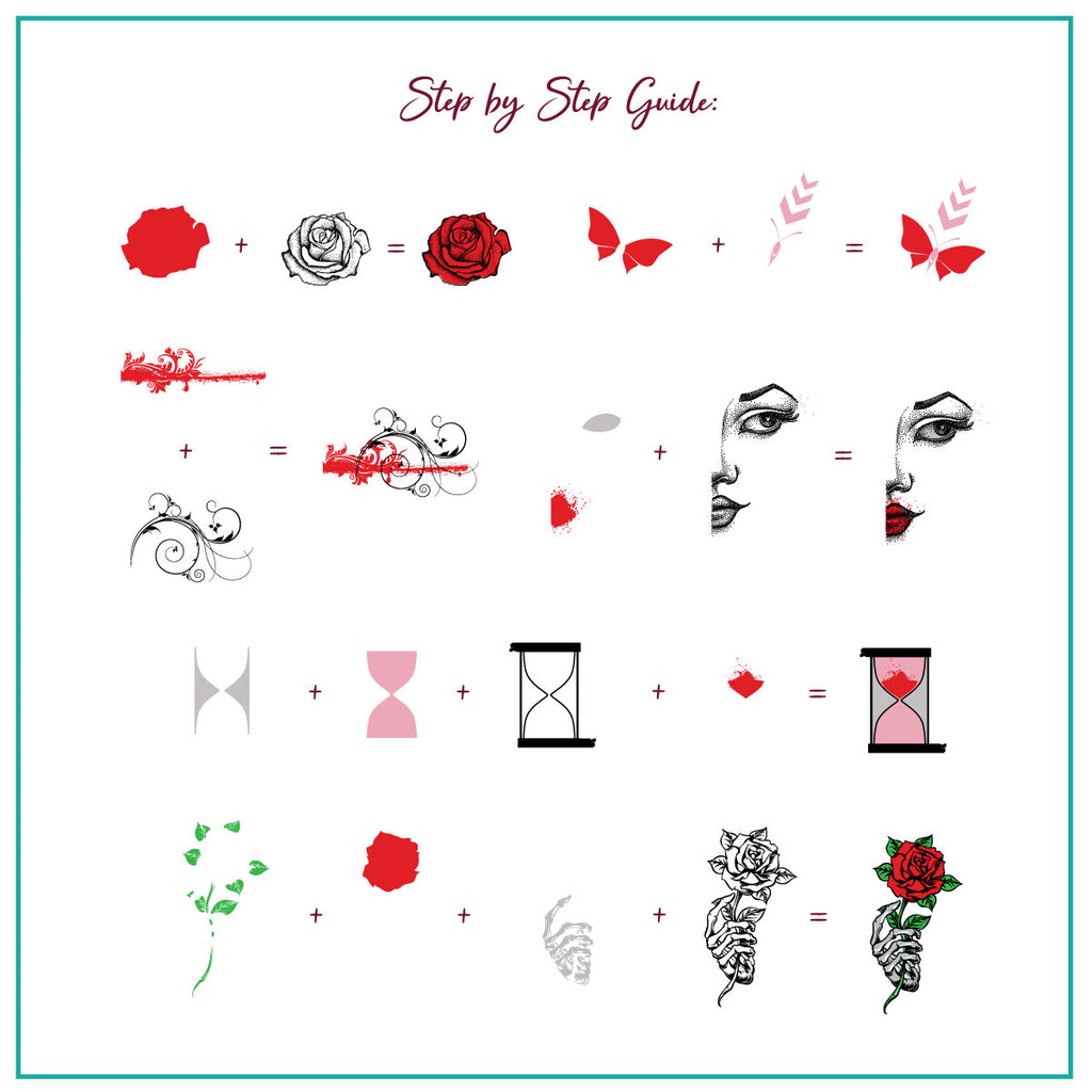 Clear Jelly Stamper- V-36- My Edgy Valentine