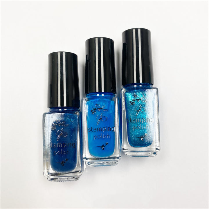 Clear Jelly Stamper- Stamping Polish- Peacock Trio (3 colors)