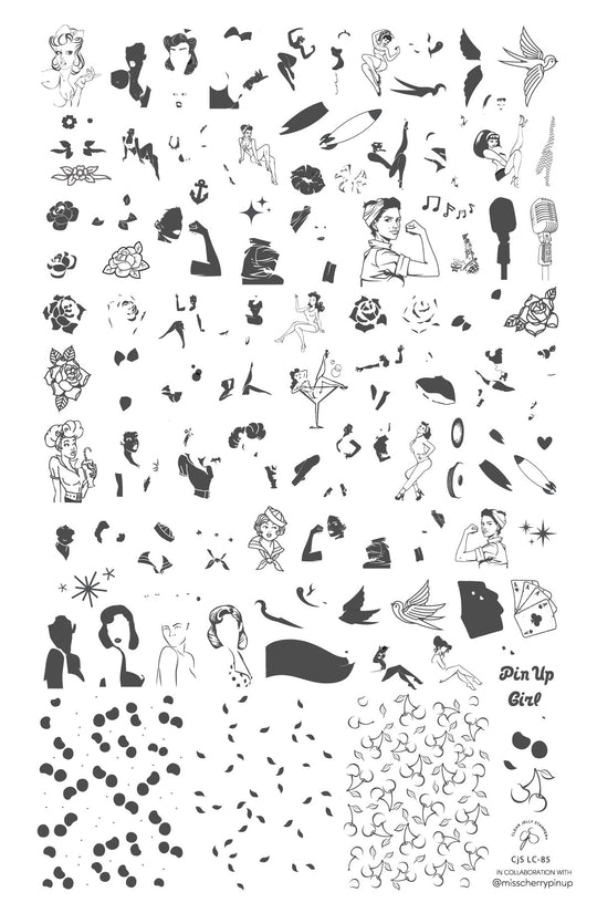 Clear Jelly Stamper- LC-85- Pin-up