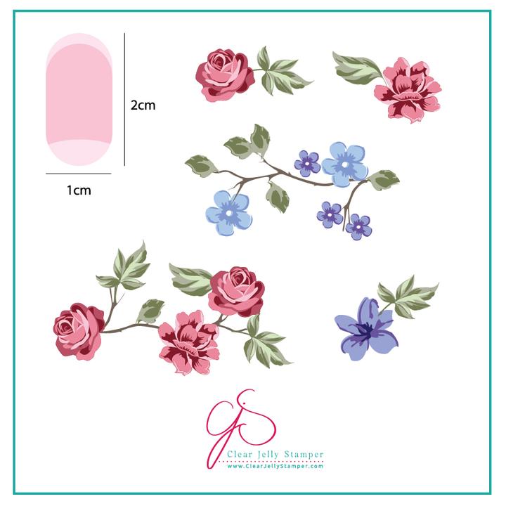 Clear Jelly Stamper- CjS-005- Renaissance Rose