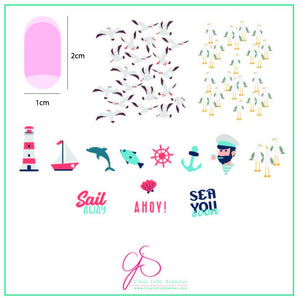 Clear Jelly Stamper- CjS-162- Sail Away