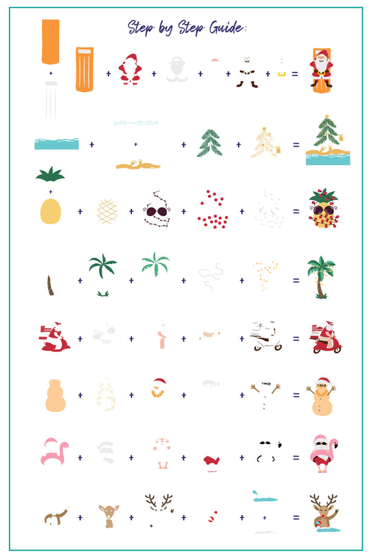 Clear Jelly Stamper- LC-90- Sand Between My Mistletoes