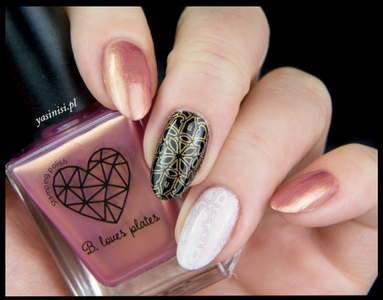 B. loves plates- Stamping Polish- BLP06 B. a Rose Gold