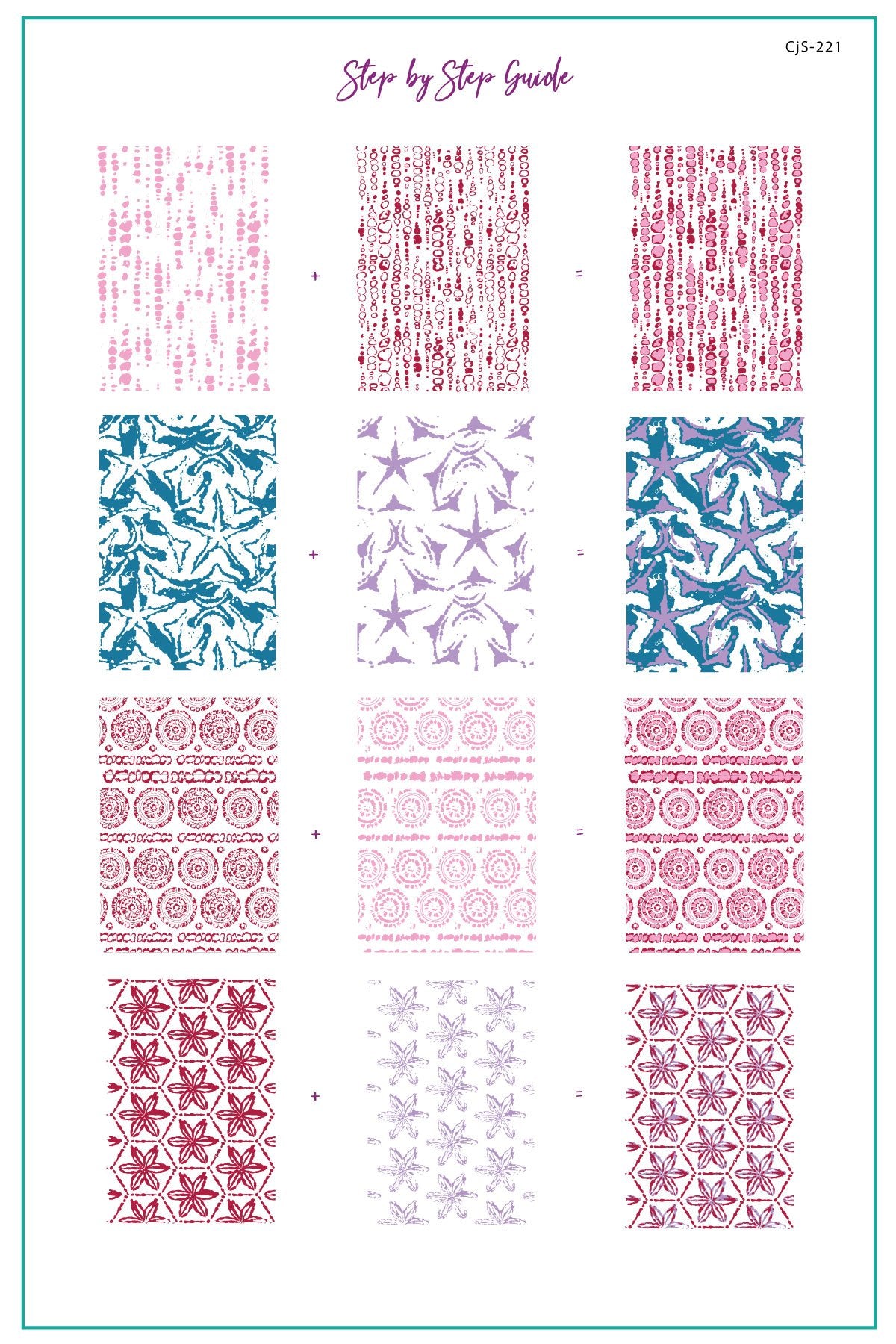 Clear Jelly Stamper- CjS-221- Shibori