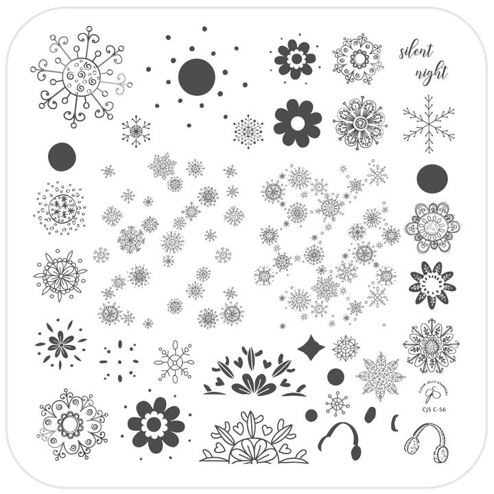 Clear Jelly Stamper- C-56- Silent Night