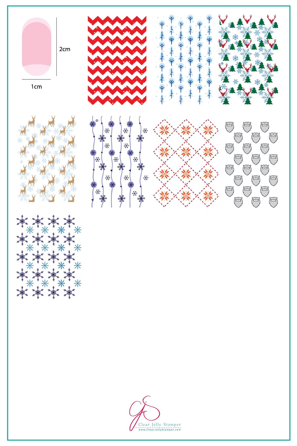 Clear Jelly Stamper- C-41- Pretty Paper- Deck the Halls