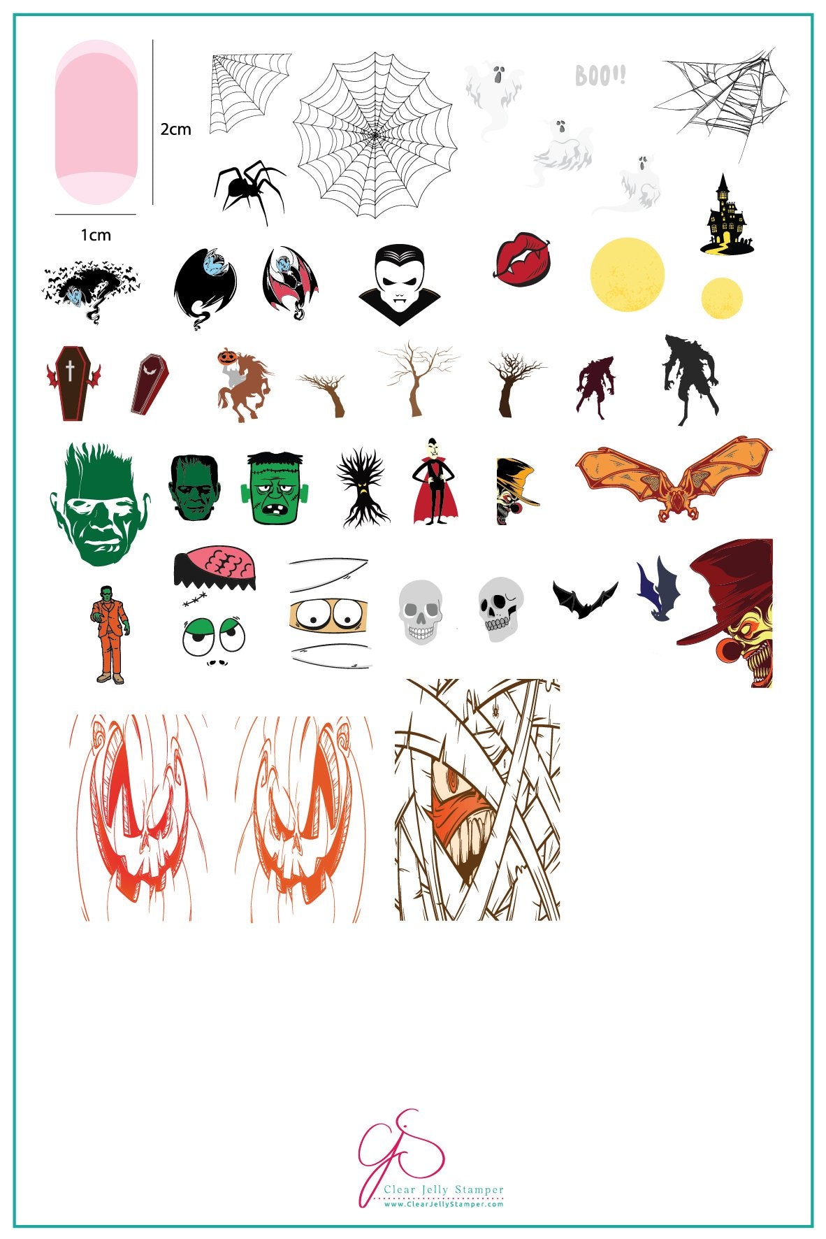 Clear Jelly Stamper- H-35- Frank-N-Friends