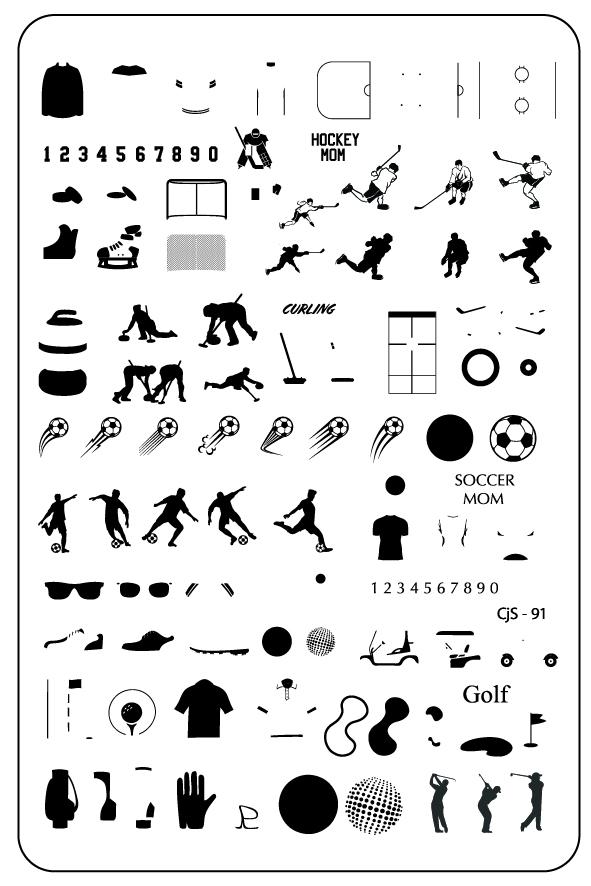 Clear Jelly Stamper- CjS-091- Sports Fans