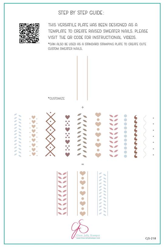 Clear Jelly Stamper- CjS-218- Sweater Textures