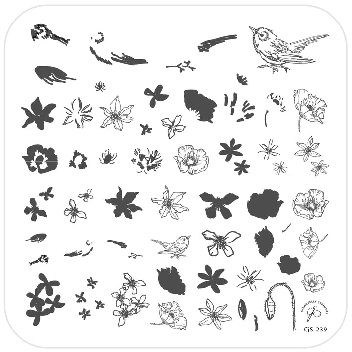 Clear Jelly Stamper- CjS-239- Sweet Tweet