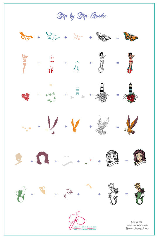 Clear Jelly Stamper- LC-86- Tattoo