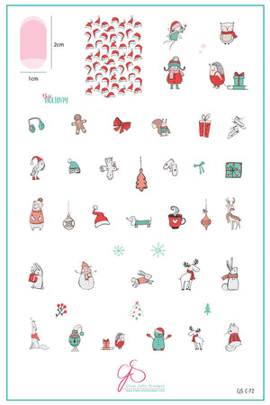 Clear Jelly Stamper- C-72- The Holiday