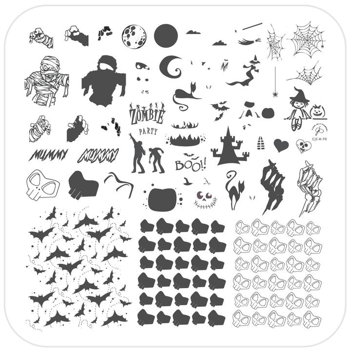 Clear Jelly Stamper- H-70- The Mummy