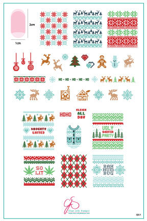 Clear Jelly Stamper- C-71- Ugly Sweater Party